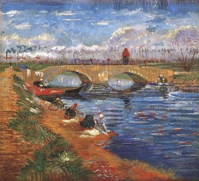 Vincent Van Gogh The Gleize Bridge over the Vigueirat Canal china oil painting image